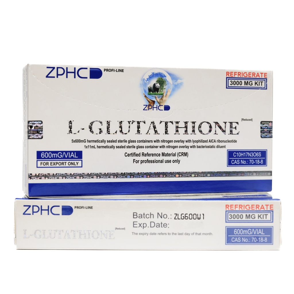 ZPHC L-GLUTATHIONE(3000MG) -600 MG / VIAL -5 VIALS - Image 3