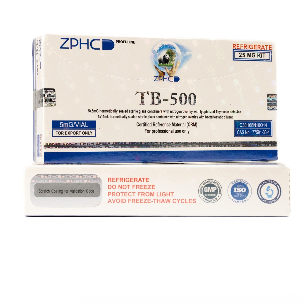 ZPHC TB-500 25MG -THYMOSIN BETA-4 -5 MG / VIAL -5 VIALS - Image 2